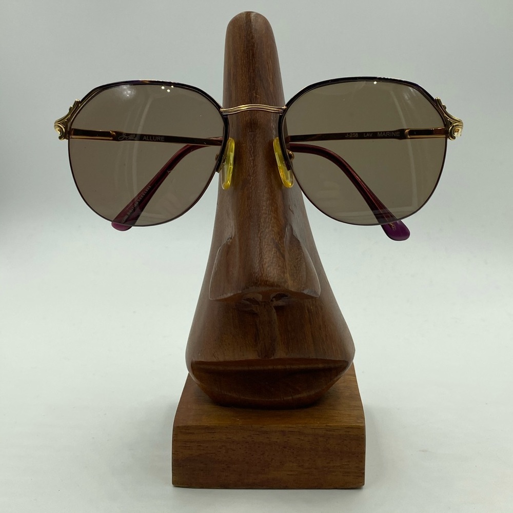 Joan Collins J-238 Purple/Gold Oval Sunglasses